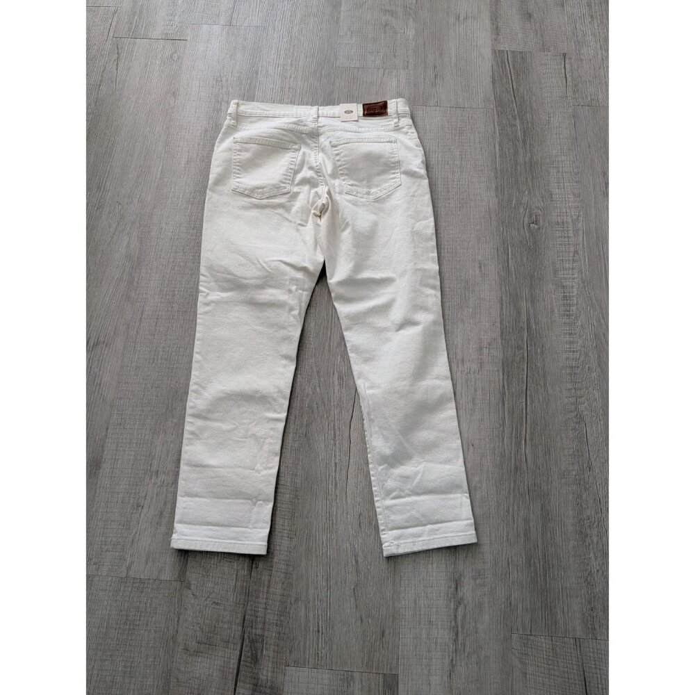 NWT Fossil Jeans Slim Boyfriend distressed White Women 27"X30"